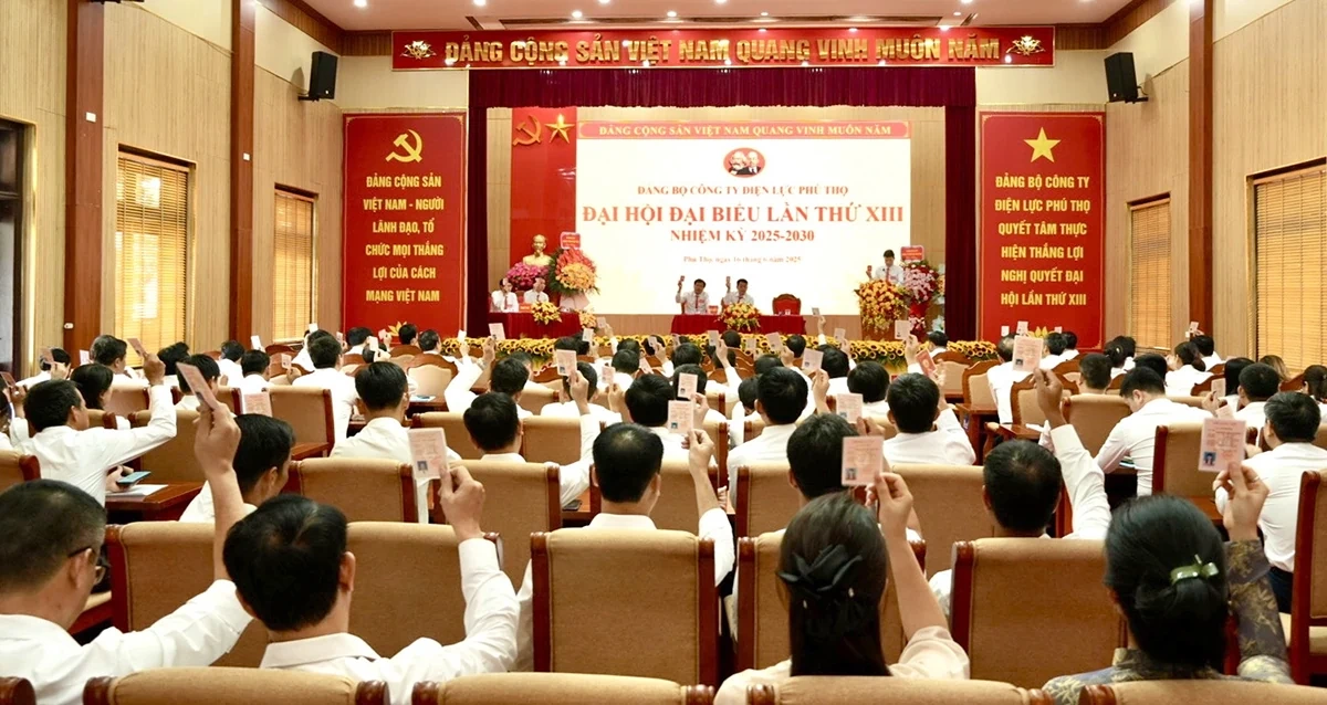 Đại hội đại biểu Đảng bộ Công ty Điện lực Phú Thọ lần thứ XIII, nhiệm kỳ 2025-2030