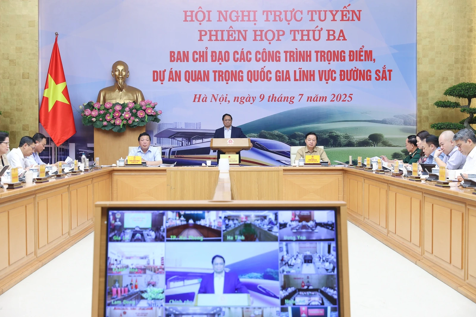 Phiên họp thứ 3 Ban chỉ đạo các công trình trọng điểm, dự án quan trọng quốc gia trong lĩnh vực đường sắt