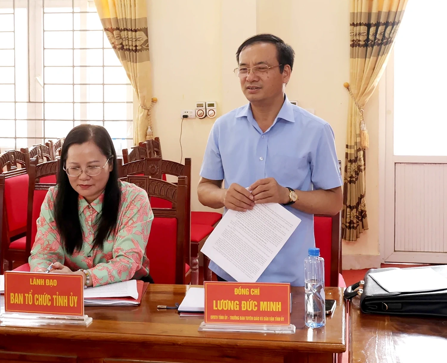 Phó Bí thư Tỉnh ủy Bùi Huy Vĩnh kiểm tra thực tế tại xã Hải Lựu