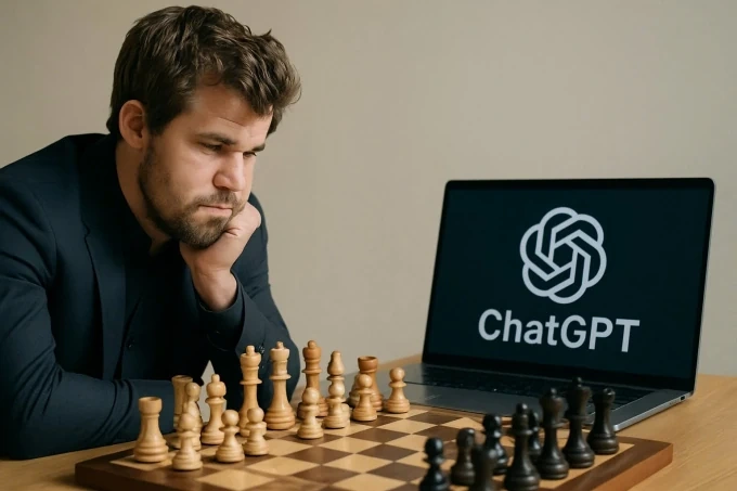 Carlsen thắng ChatGPT mà không mất quân nào