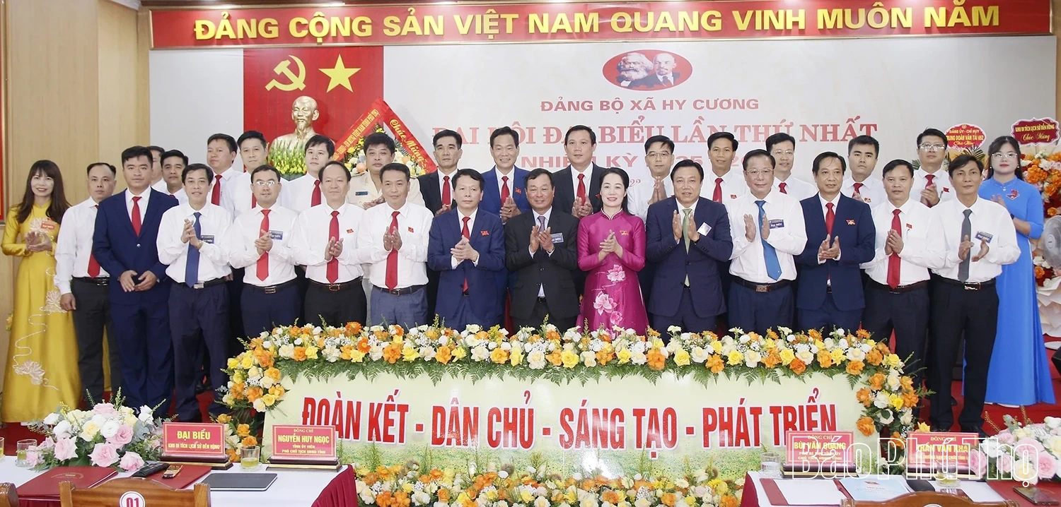 Đại hội Đảng bộ xã Hy Cương lần thứ Nhất, nhiệm kỳ 2025-2030