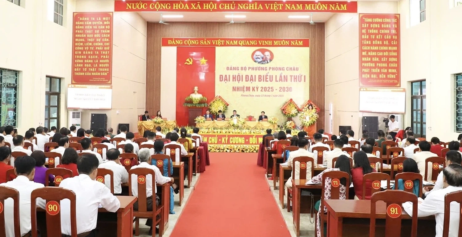 Đại hội Đảng bộ phường Phong Châu lần thứ I, nhiệm kỳ 2025-2030