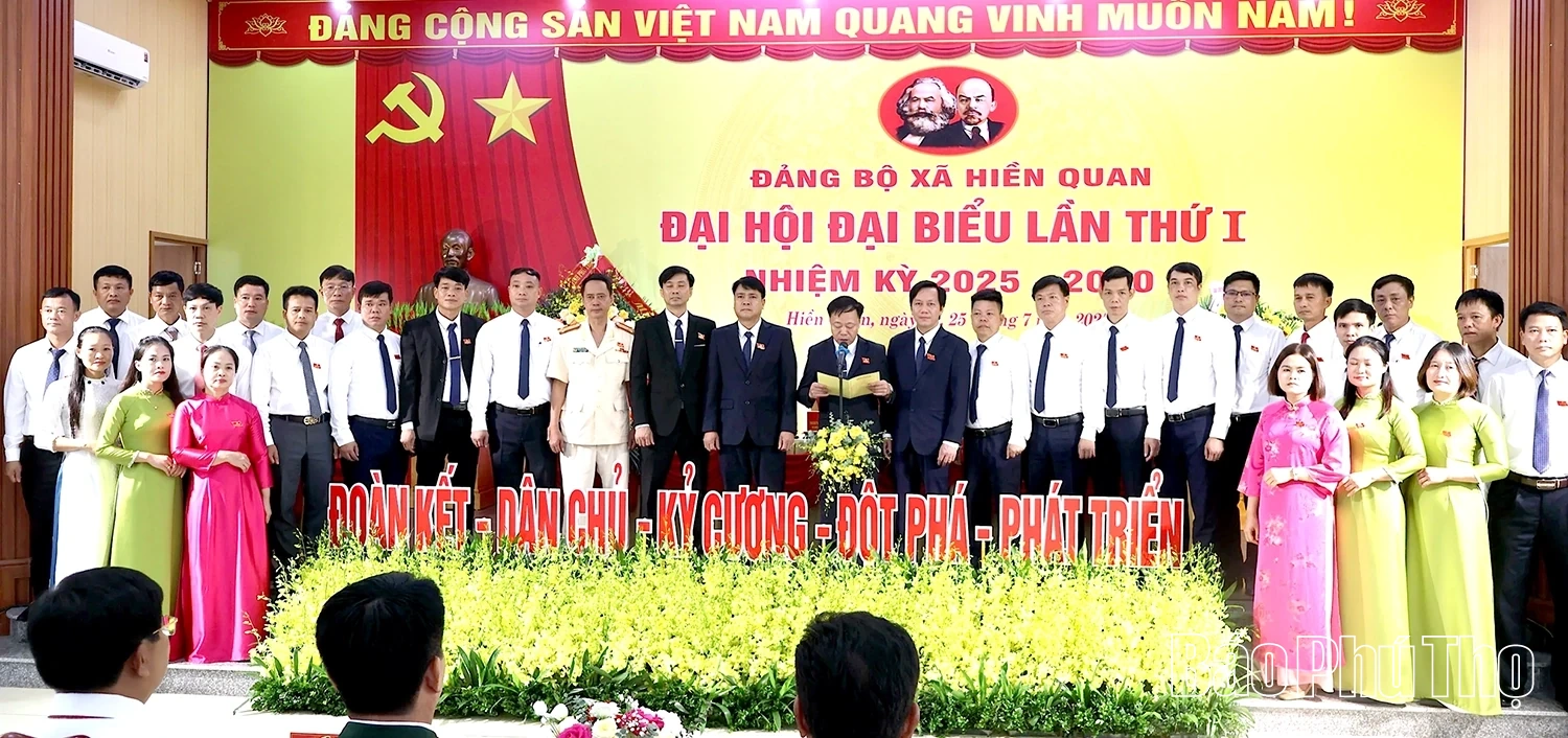 Đại hội đại biểu Đảng bộ xã Hiền Quan lần thứ I, nhiệm kỳ 2025 - 2030