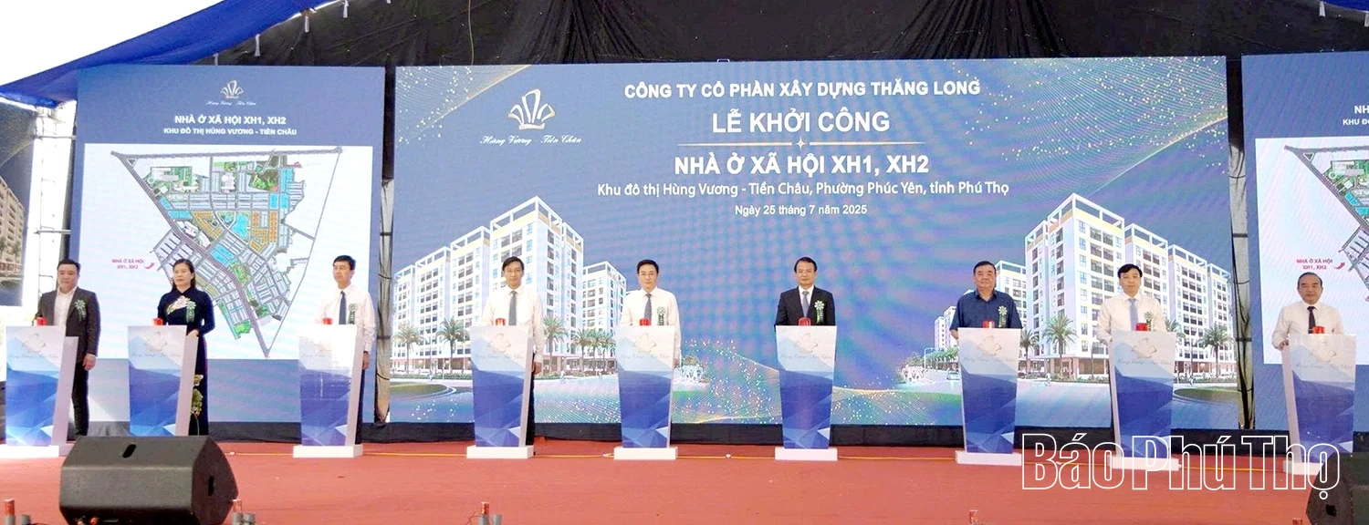 Khởi công khu nhà ở xã hội Hùng Vương- Tiền Châu