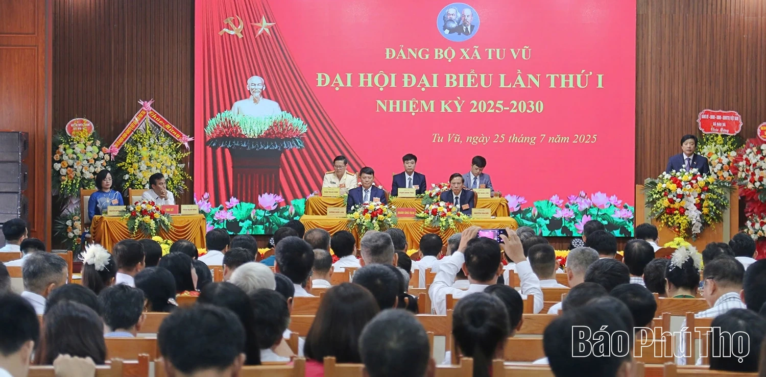 Đại hội Đại biểu Đảng bộ xã Tu Vũ lần thứ I, nhiệm kỳ 2025 - 2030