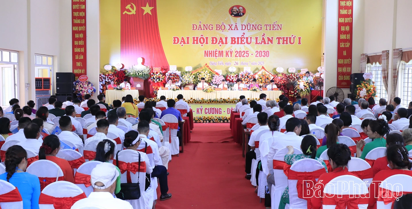 Đại hội Đảng bộ xã Dũng Tiến lần thứ I, nhiệm kỳ 2025 - 2030