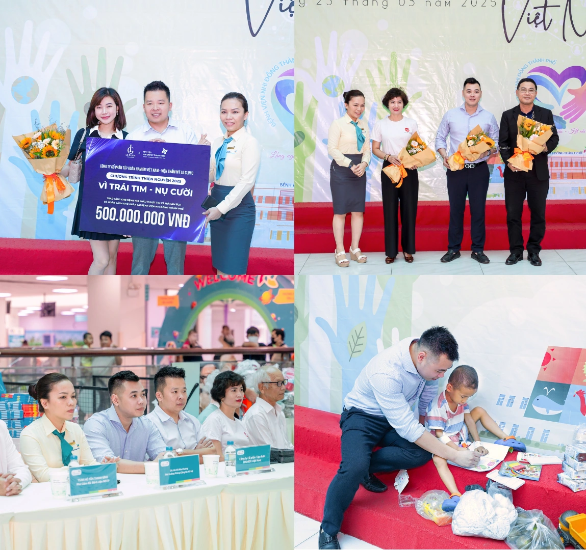 500 triệu đồng được Tập đoàn Hamier Việt Nam gửi trao - “Thắp lửa” hy vọng cho những trẻ em mắc bệnh tim và hở hàm ếch