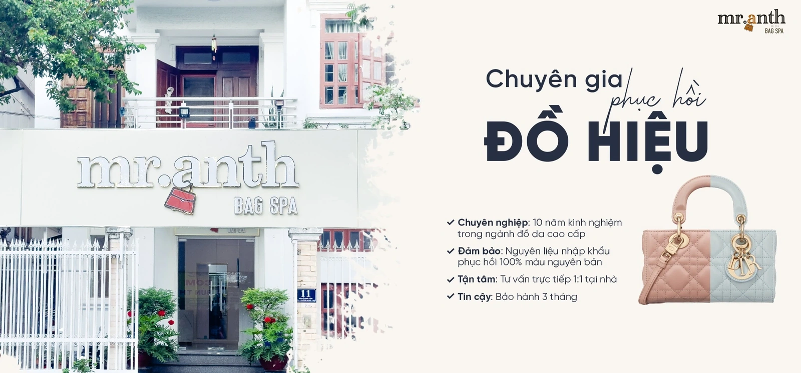 Mr Anth - Điểm đến số 1 chăm sóc túi xách hiệu tại TP.HCM mà bạn không thể bỏ lỡ