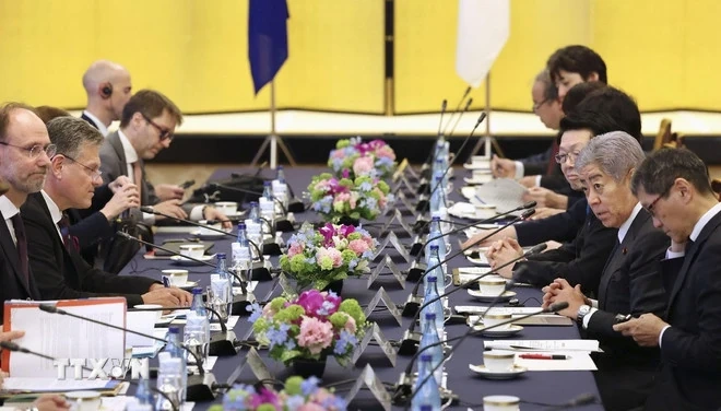 Quan hệ giữa Liên minh châu Âu và Nhật Bản: Trục chiến lược giữa dòng xoáy