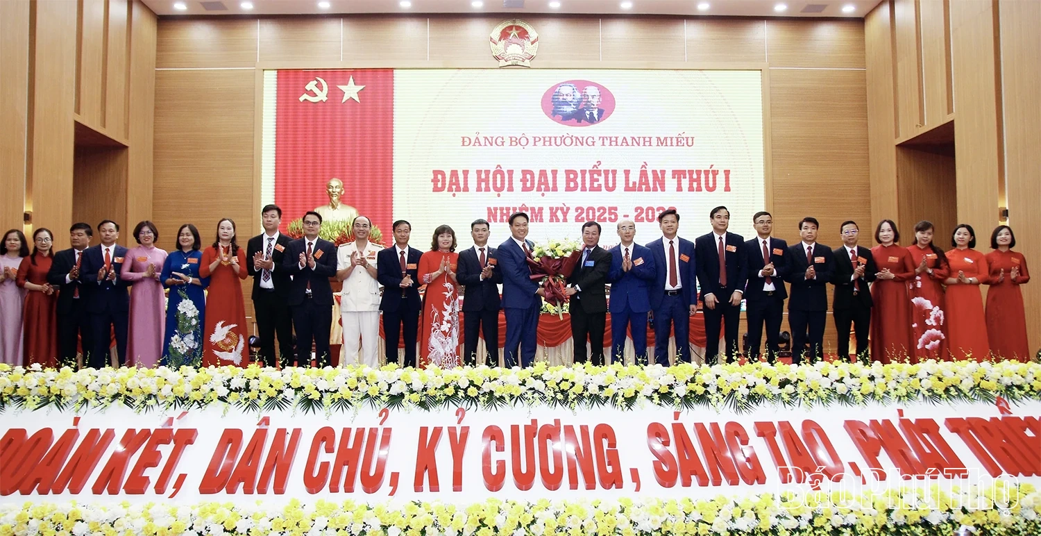 Đại hội đại biểu Đảng bộ phường Thanh Miếu lần thứ Nhất