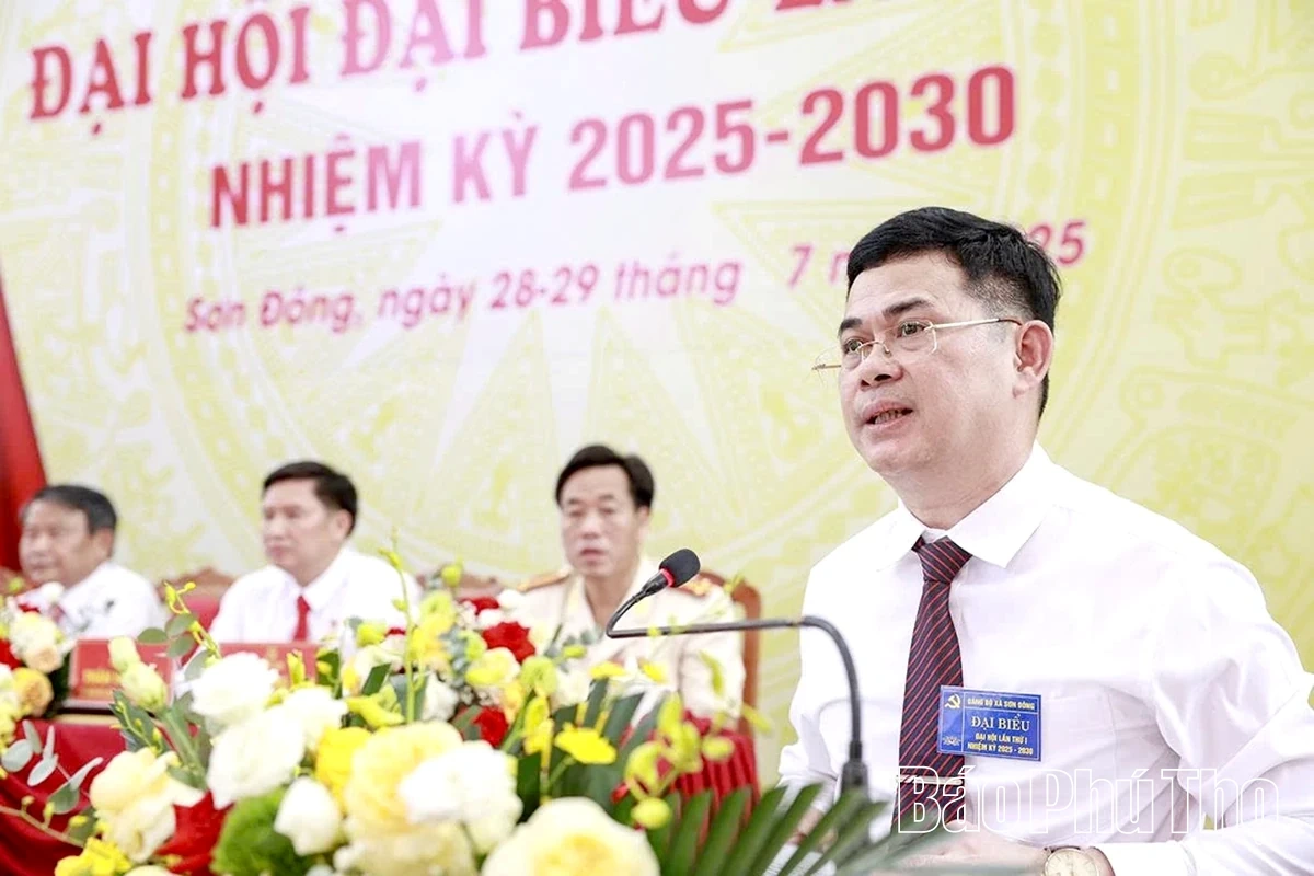 Đại hội đại biểu Đảng bộ xã Sơn Đông lần thứ I, nhiệm kỳ 2025-2030