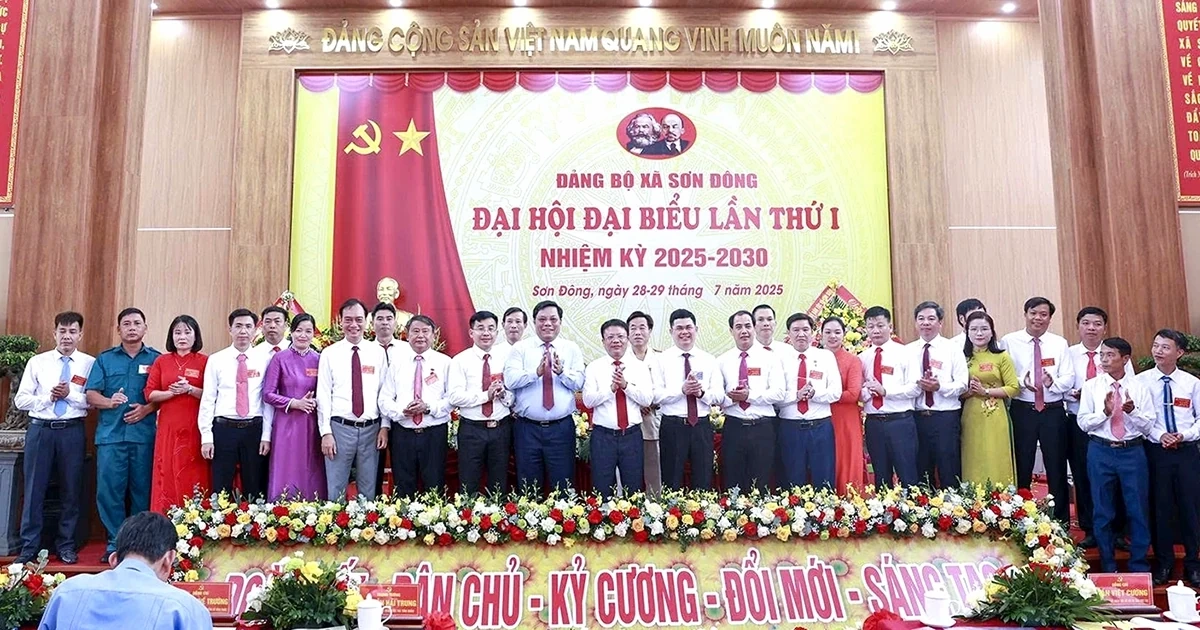Đại hội đại biểu Đảng bộ xã Sơn Đông lần thứ I, nhiệm kỳ 2025-2030