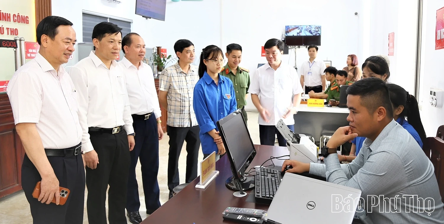 Phó Chủ tịch UBND tỉnh Quách Tất Liêm kiểm tra hoạt động của chính quyền sau sắp xếp đơn vị hành chính các xã: Thượng Cốc, Yên Phú và Quyết Thắng