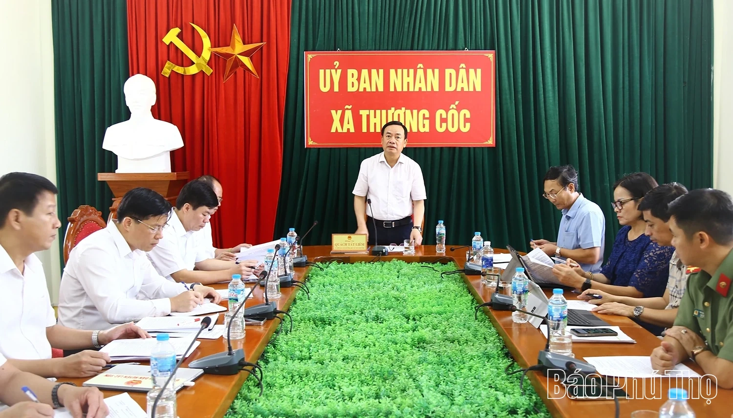 Phó Chủ tịch UBND tỉnh Quách Tất Liêm kiểm tra hoạt động của chính quyền sau sắp xếp đơn vị hành chính các xã: Thượng Cốc, Yên Phú và Quyết Thắng