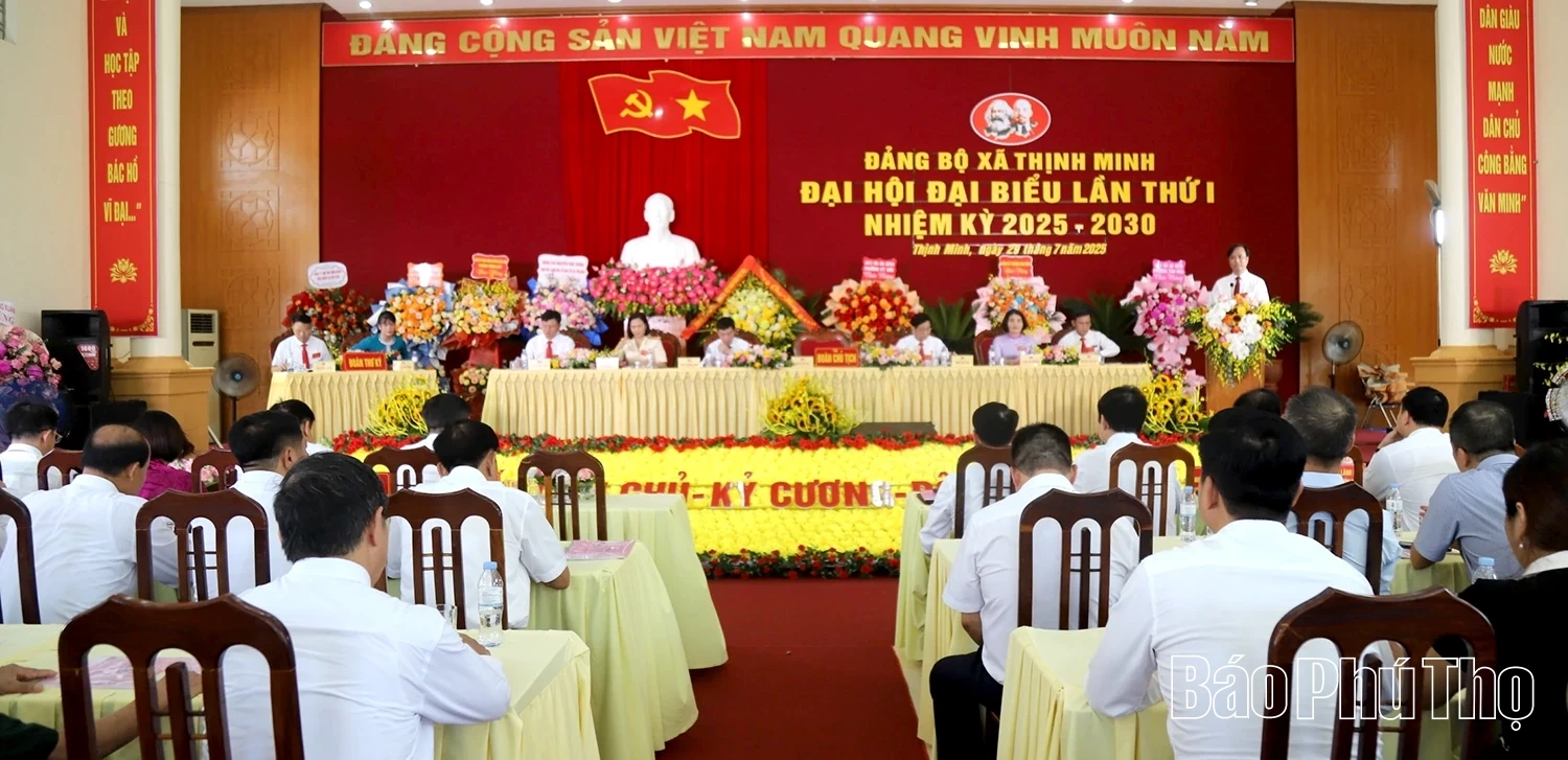 Đại hội đại biểu Đảng bộ xã Thịnh Minh lần thứ I, nhiệm kỳ 2025 - 2030: