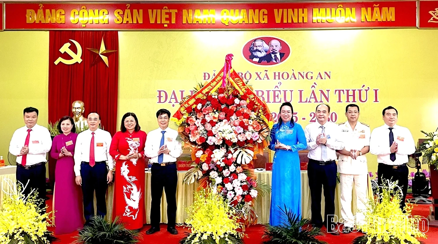 Đại hội đại biểu Đảng bộ xã Hoàng An lần thứ I: Đoàn kết, bứt phá phát triển giai đoạn 2025-2030