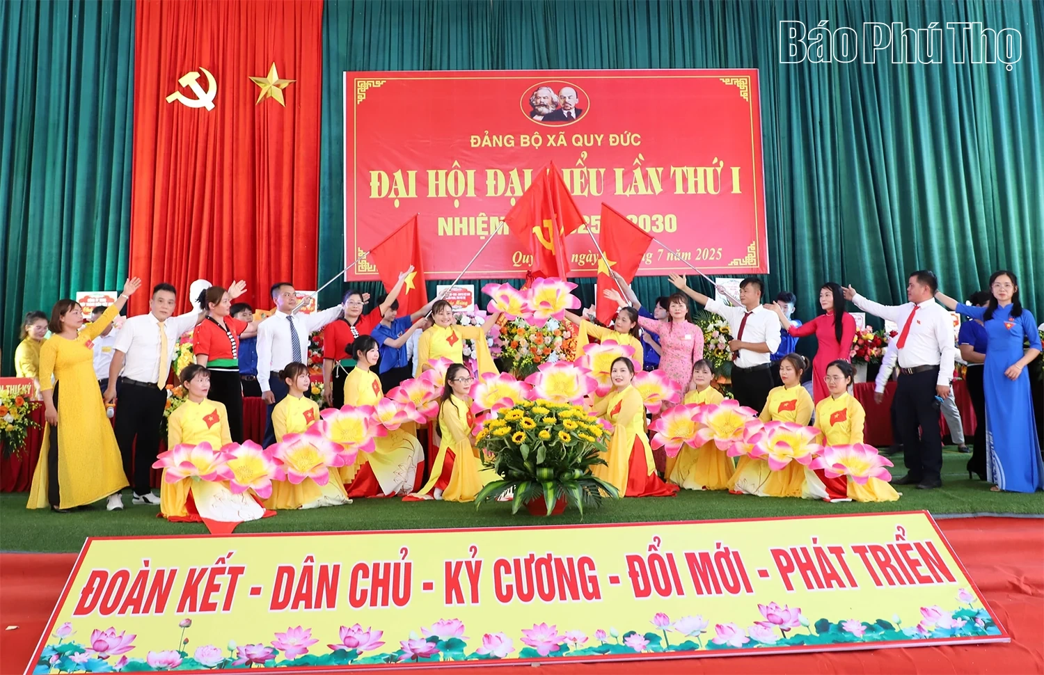 Đại hội Đảng bộ xã Quy Đức lần thứ I, nhiệm kỳ 2025 - 2030: Phấn đấu đưa xã thoát nghèo vào năm 2030