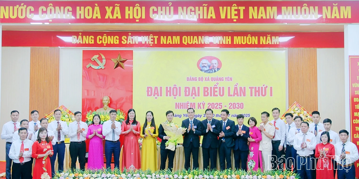 Đại hội đại biểu Đảng bộ xã Quảng Yên lần thứ I, nhiệm kỳ 2025 - 2030