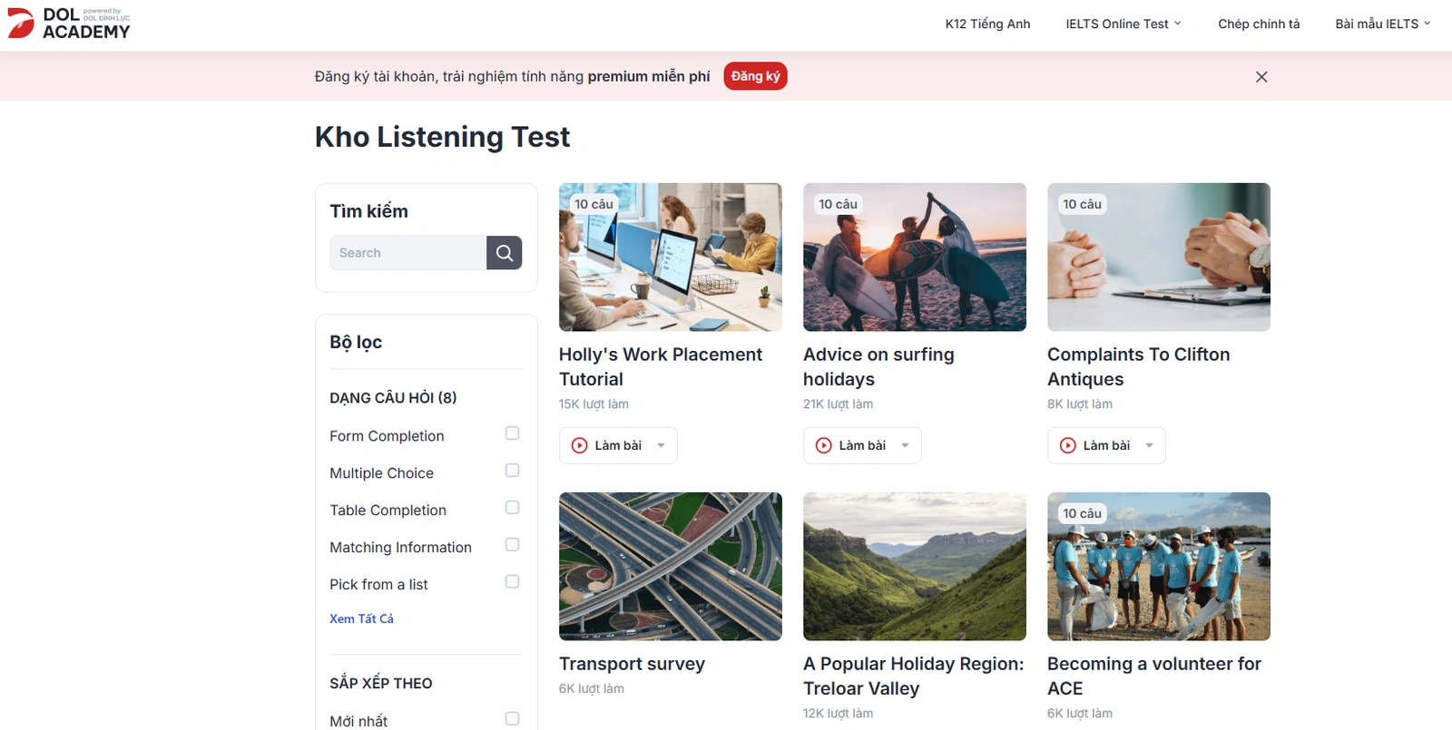 Gen Z Chọn DOL Academy Luyện IELTS Listening Test - Chuẩn Cambridge, Học Chủ Động
