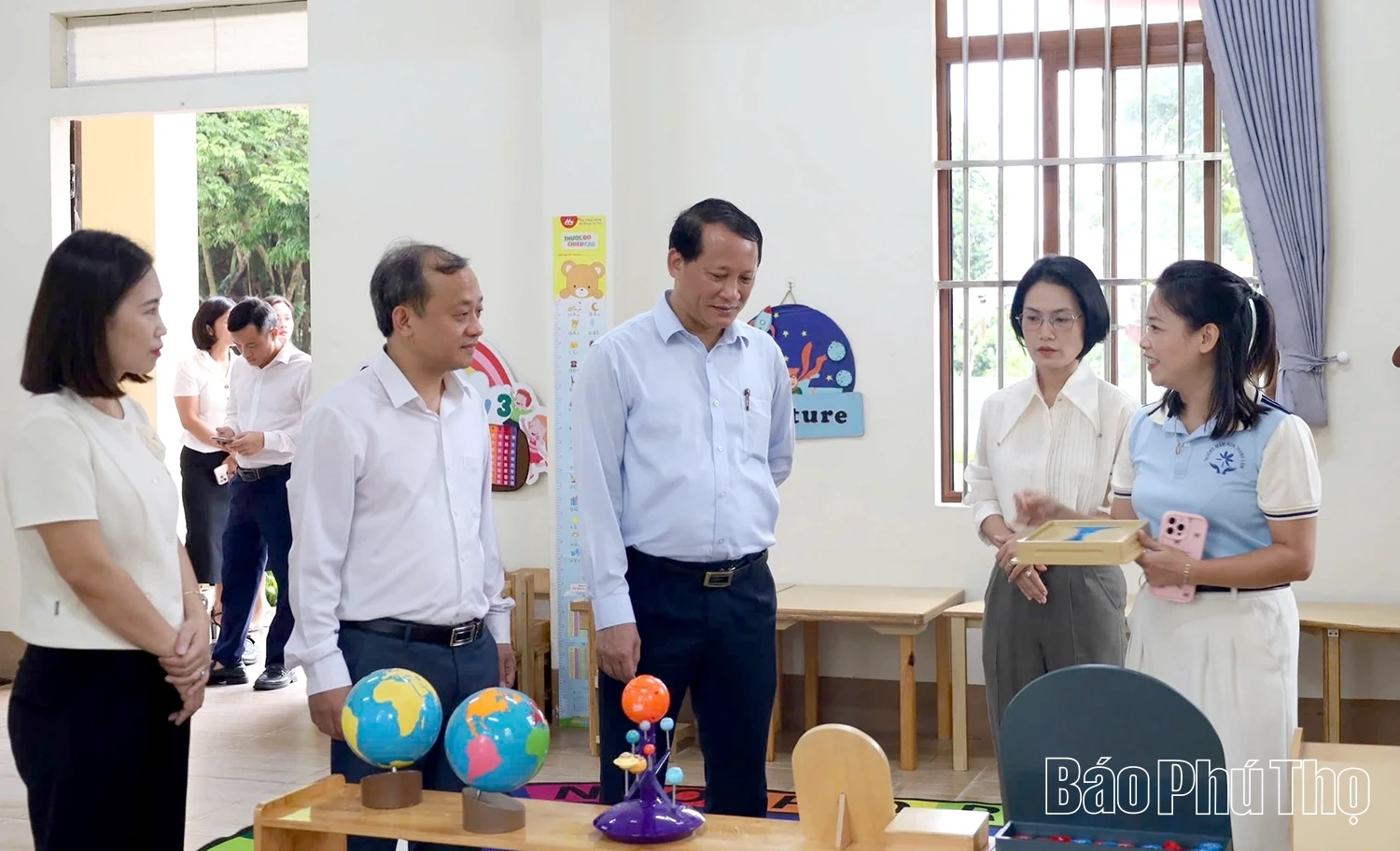 Đoàn công tác Sở Giáo dục và Đào tạo làm việc với xã Phù Ninh