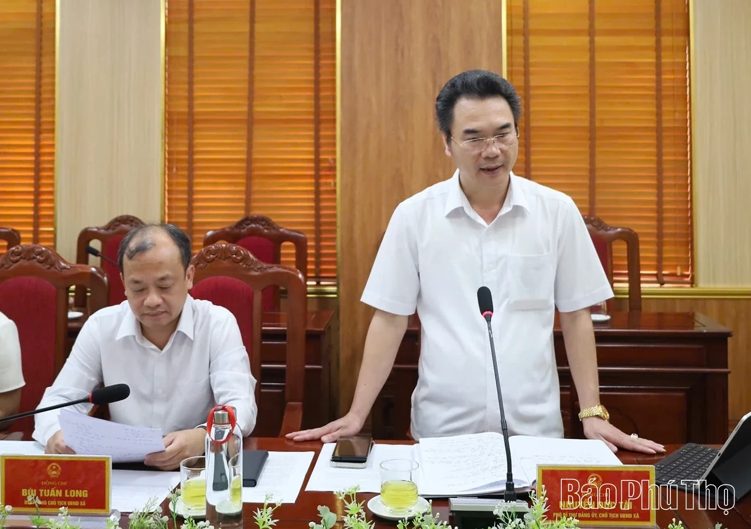 Đoàn công tác Sở Giáo dục và Đào tạo làm việc với xã Phù Ninh