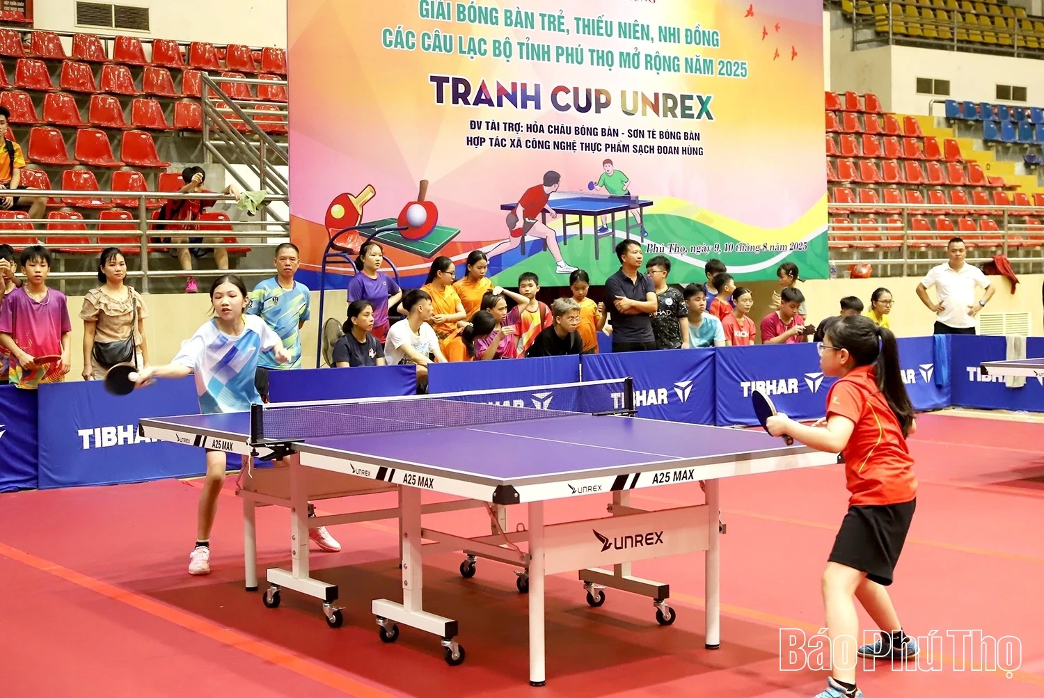 CLB bóng bàn Đoan Hùng đoạt giải Nhất Giải bóng bàn trẻ, thiếu niên, nhi đồng các CLB tỉnh Phú Thọ