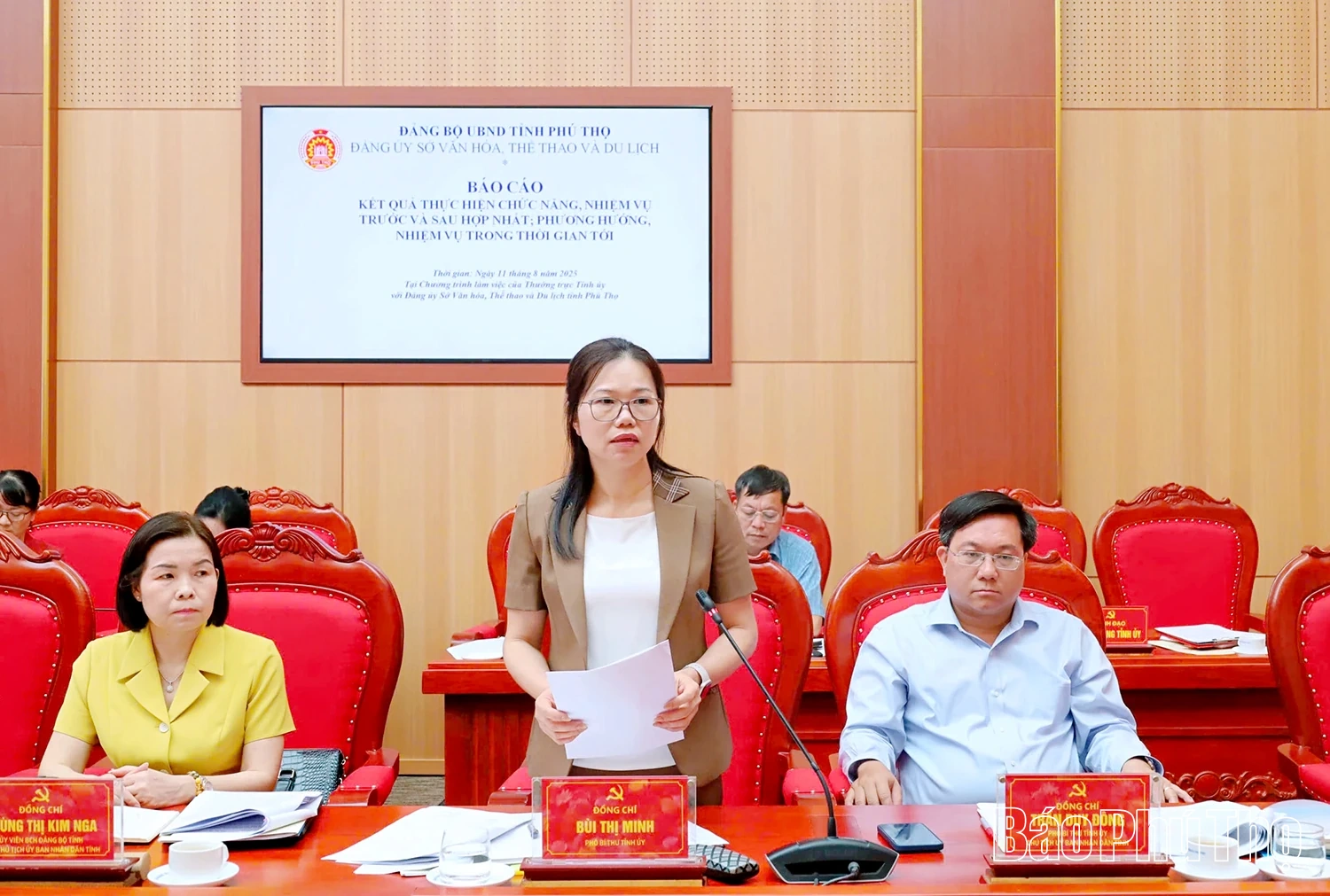 Thường trực Tỉnh ủy làm việc với Đảng ủy Sở Văn hóa, Thể thao và Du lịch