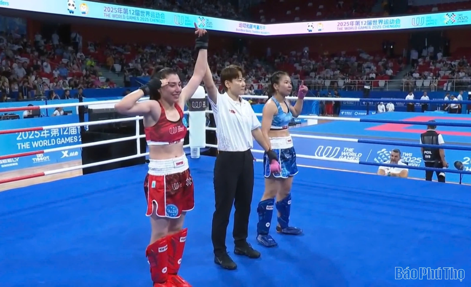 Triệu Thị Phương Thủy thi đấu nỗ lực ở Tứ kết World Games 2025