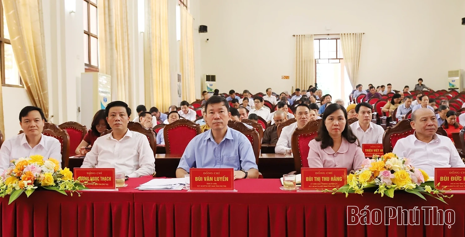 Hội nghị Ủy ban MTTQ Việt Nam tỉnh Phú Thọ lần thứ Nhất, nhiệm kỳ 2024-2029
