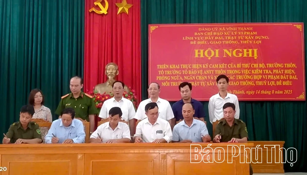 Xã Vĩnh Thành tăng cường công tác quản lý, xử lý vi phạm đất đai