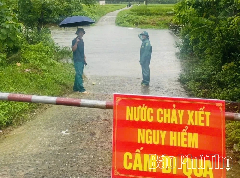 Ban Chỉ huy Phòng thủ khu vực 4 - Vĩnh Yên chủ động ứng phó mưa lũ