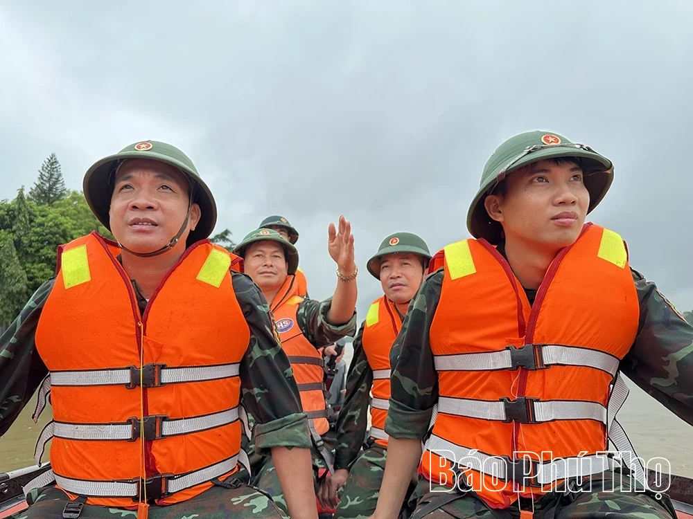 Ban Chỉ huy Phòng thủ khu vực 4 - Vĩnh Yên chủ động ứng phó mưa lũ