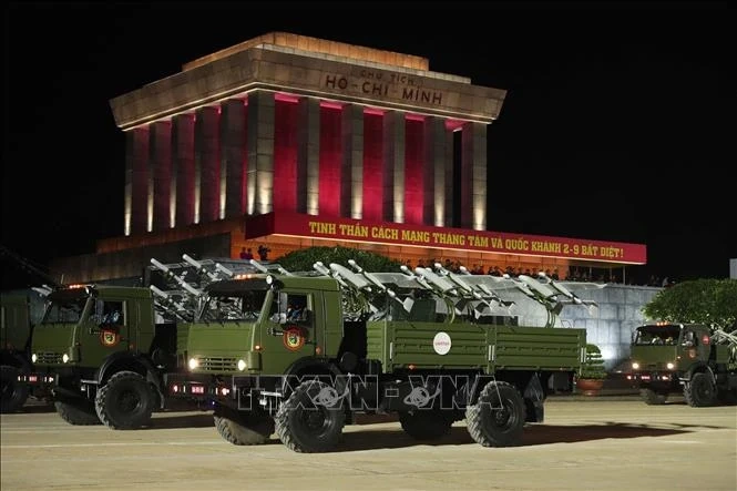 Tổng hợp luyện lần thứ hai các lực lượng tham gia A80 tại Quảng trường Ba Đình