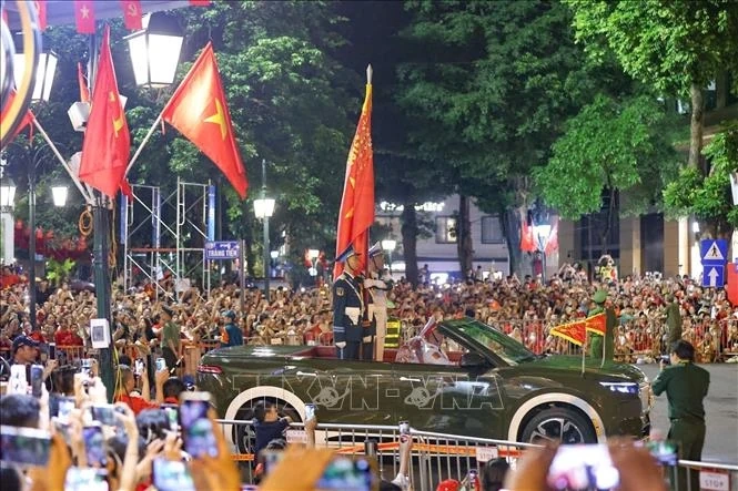 Tổng hợp luyện lần thứ hai các lực lượng tham gia A80 tại Quảng trường Ba Đình