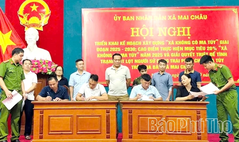 Mai Châu quyết tâm xây dựng địa bàn “xã không ma túy”