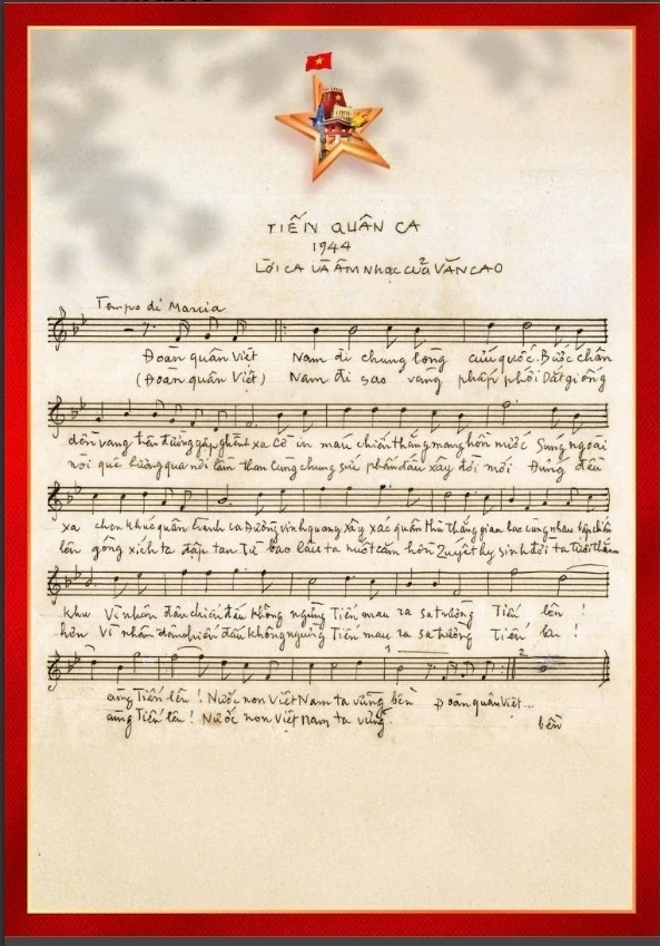 Tiến quân ca - bài hát gắn với lịch sử dân tộc