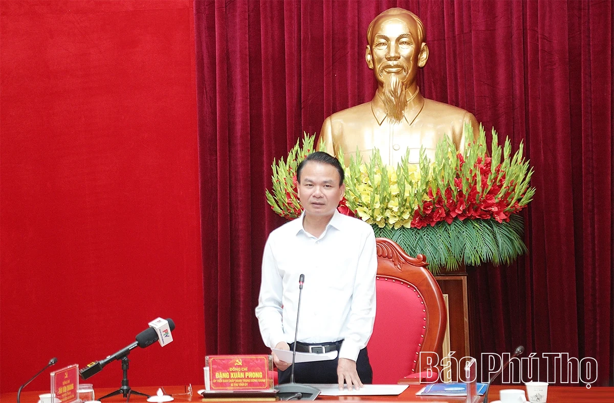 Thường trực Tỉnh ủy làm việc với Đảng ủy Sở Khoa học và Công nghệ