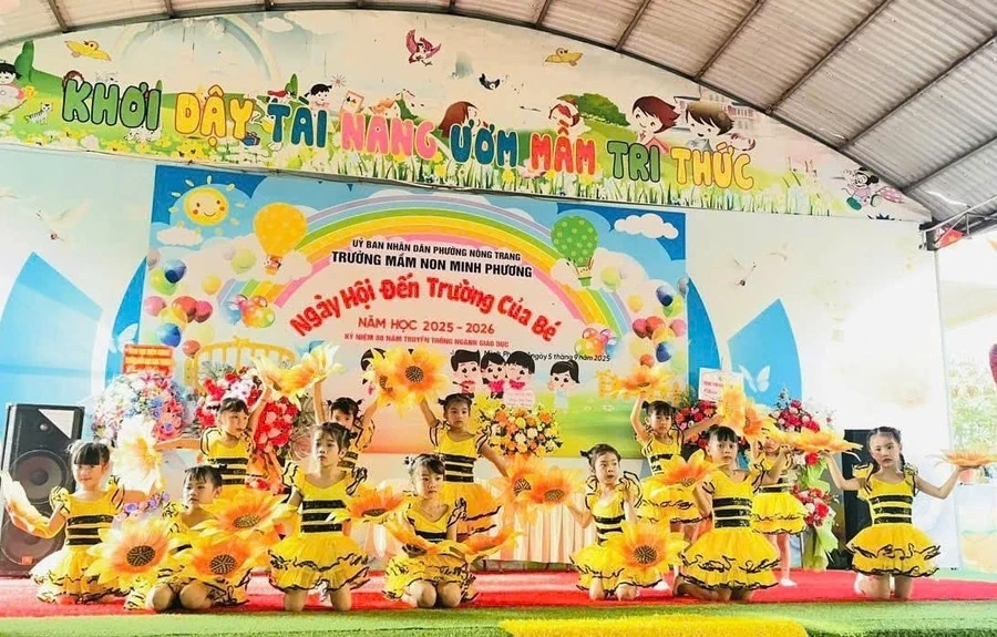 Trường Mầm non Minh Phương giữ vững trường đạt chuẩn quốc gia mức độ 2