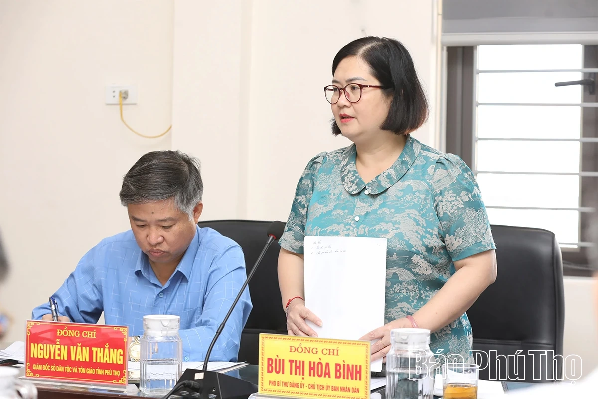 Thứ trưởng Nông Thị Hà kiểm tra công tác dân tộc, tôn giáo tại xã Cao Sơn