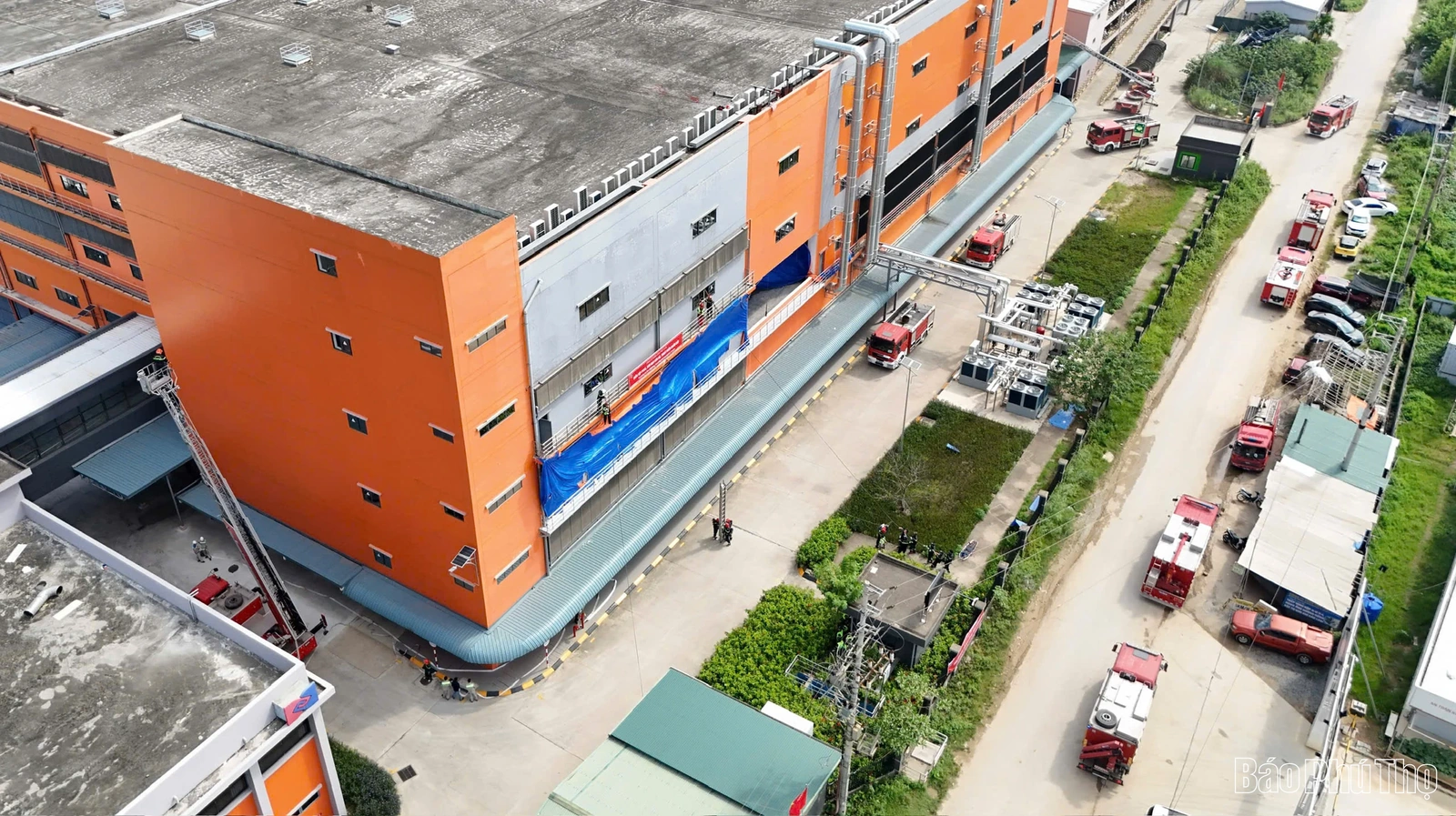 Hợp luyện diễn tập phương án chữa cháy và cứu nạn, cứu hộ cấp tỉnh tại Công ty TNHH YIDA Việt Nam