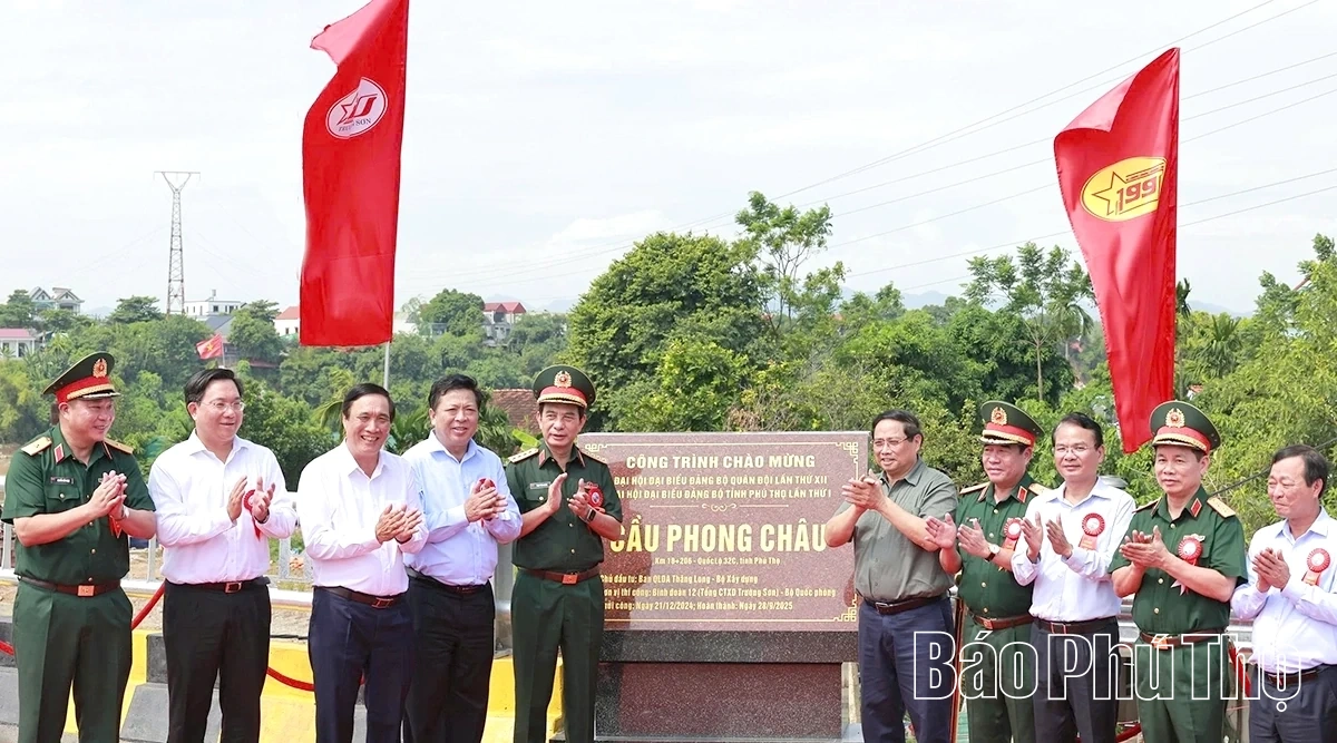 Khánh thành cầu Phong Châu, quốc lộ 32C, tỉnh Phú Thọ