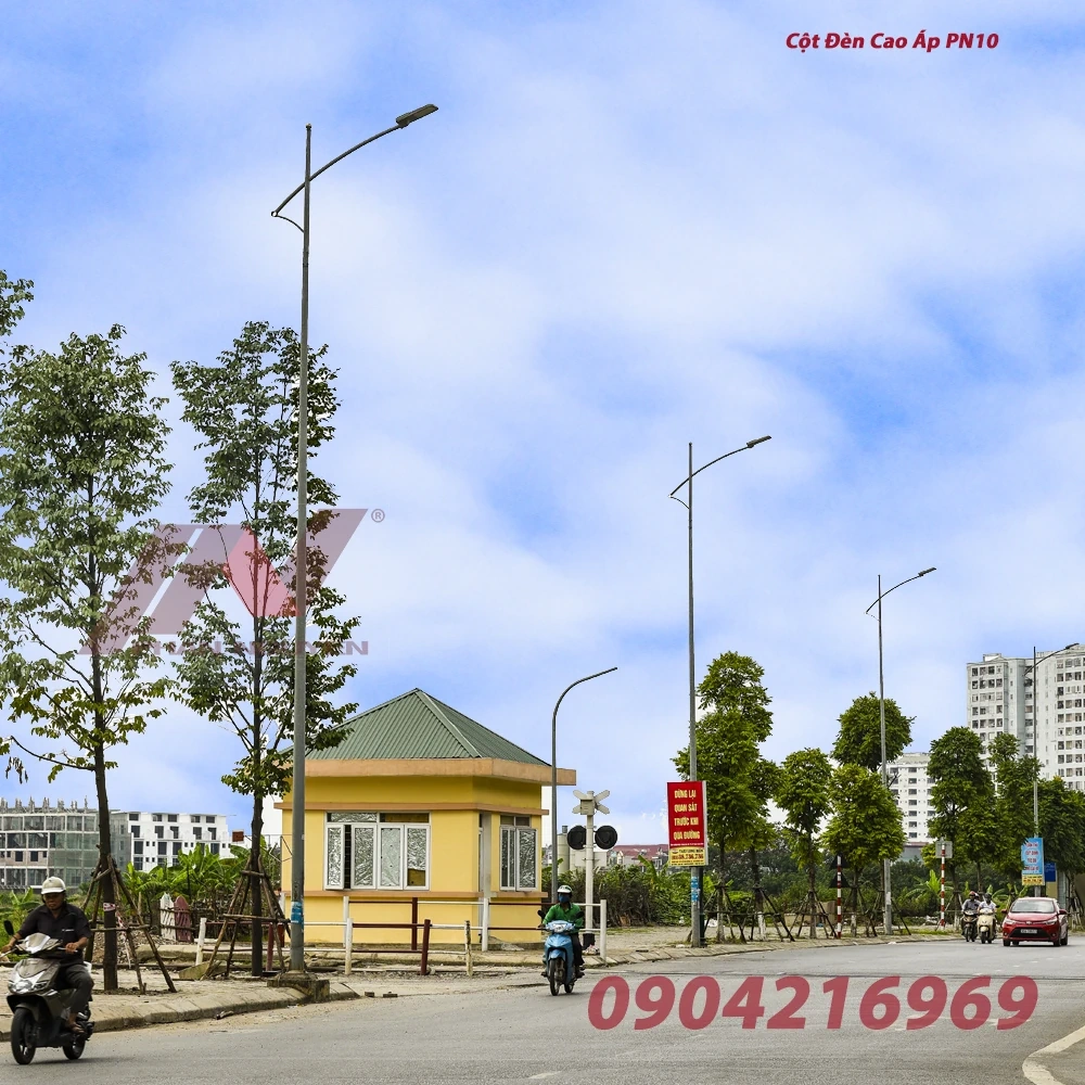 Cột đèn cao áp Phan Nguyễn - Cột đèn mạ kẽm bền vững theo thời gian