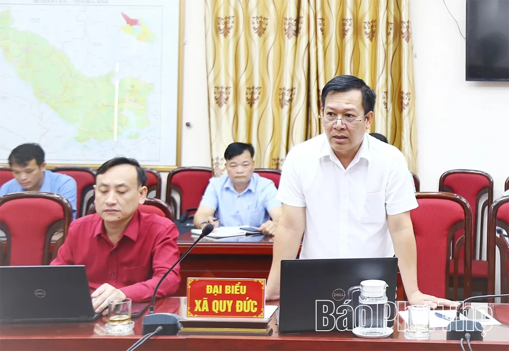 Sở Dân tộc và Tôn giáo làm việc với UBND các xã Đà Bắc, Cao Sơn, Quy Đức, Tân Pheo, Tiền Phong, Đức Nhàn