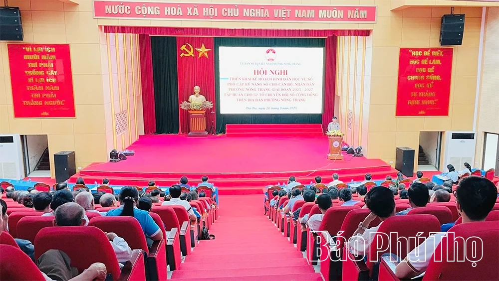 Phường Nông Trang triển khai kế hoạch “Bình dân học vụ số” giai đoạn 2025 - 2027