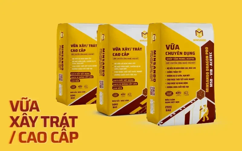 Minsando khẳng định vị thế tiên phong cùng dòng vữa trộn sẵn cao cấp