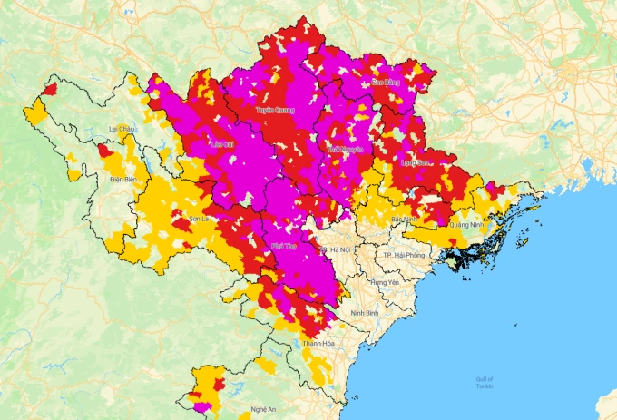 Mưa lớn, bốn tỉnh miền núi đối diện nguy cơ sạt lở đất