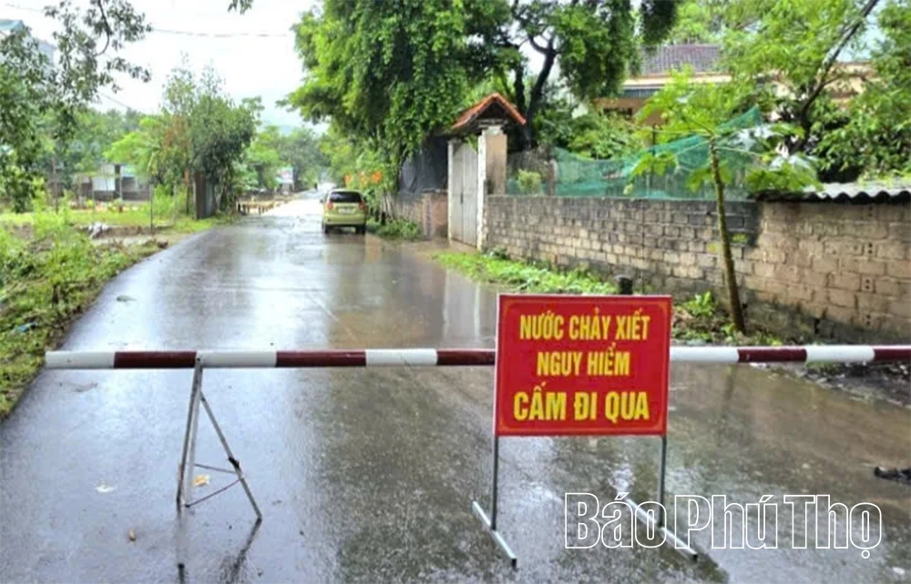 Thiệt hại do mưa lũ ở xã Đạo Trù