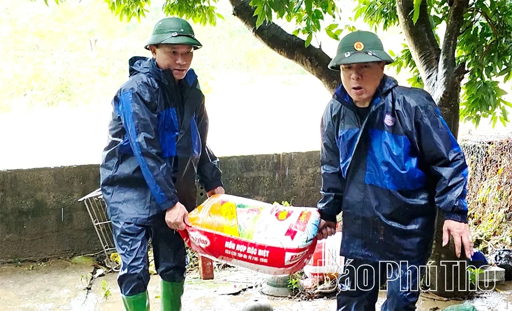 Thiệt hại do mưa lũ ở xã Đạo Trù