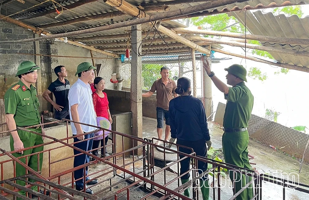 Các xã ven sông Lô chủ động ứng phó với hoàn lưu bão số 10