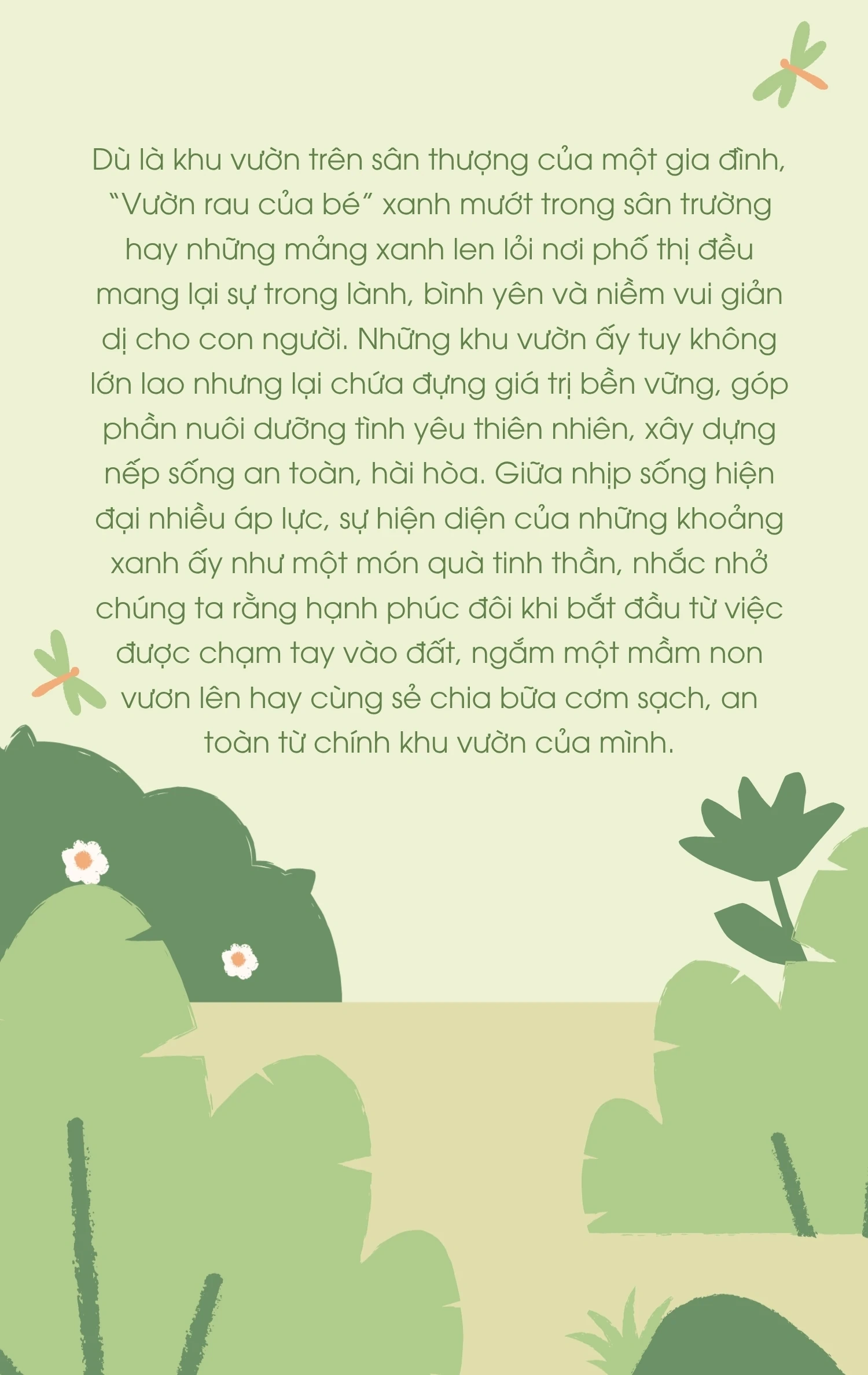 Sống xanh trong phố
